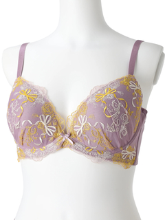 Re-J＆SUPURE(リジェイ＆スプル) |【WEB限定/脇高】[D85-I95］ローズリボン刺繍ブラ＆ショーツ(モールドカップ)