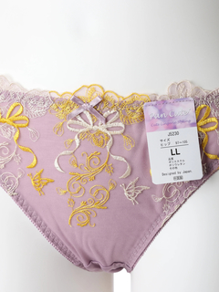 Re-J＆SUPURE(リジェイ＆スプル) |【WEB限定/脇高】[D85-I95］ローズリボン刺繍ブラ＆ショーツ(モールドカップ)