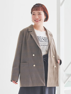 Re-J＆SUPURE(リジェイ＆スプル) |Wテーラードジャケット（無地・チェック柄）