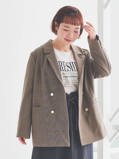 Re-J＆SUPURE(リジェイ＆スプル) |Wテーラードジャケット（無地・チェック柄）