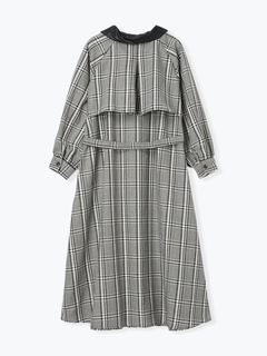 Re-J＆SUPURE(リジェイ＆スプル) |フェイクレザー襟トレンチシャツワンピース