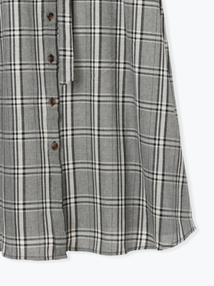 Re-J＆SUPURE(リジェイ＆スプル) |フェイクレザー襟トレンチシャツワンピース