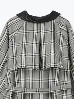 Re-J＆SUPURE(リジェイ＆スプル) |フェイクレザー襟トレンチシャツワンピース