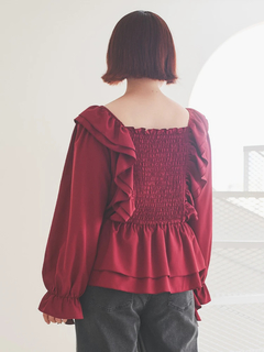 Re-J＆SUPURE(リジェイ＆スプル) |【WEB限定】フリルシャーリングブラウス