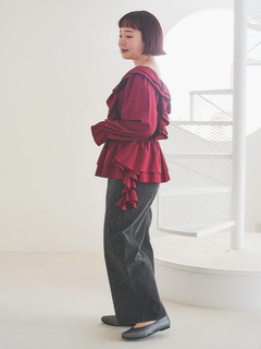 Re-J＆SUPURE(リジェイ＆スプル) |【WEB限定】フリルシャーリングブラウス