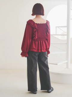 Re-J＆SUPURE(リジェイ＆スプル) |【WEB限定】フリルシャーリングブラウス