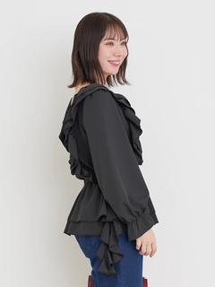 Re-J＆SUPURE(リジェイ＆スプル) |【WEB限定】フリルシャーリングブラウス