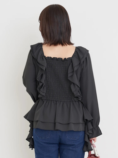 Re-J＆SUPURE(リジェイ＆スプル) |【WEB限定】フリルシャーリングブラウス