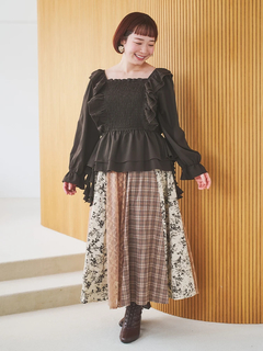 Re-J＆SUPURE(リジェイ＆スプル) |【WEB限定】フリルシャーリングブラウス