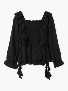 Re-J＆SUPURE(リジェイ＆スプル) |【WEB限定】フリルシャーリングブラウス