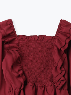 Re-J＆SUPURE(リジェイ＆スプル) |【WEB限定】フリルシャーリングブラウス