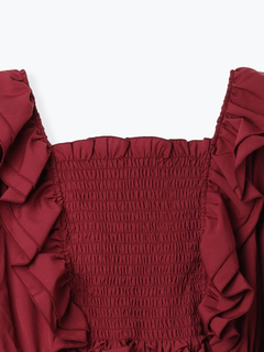 Re-J＆SUPURE(リジェイ＆スプル) |【WEB限定】フリルシャーリングブラウス