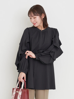 Re-J＆SUPURE(リジェイ＆スプル) |袖フリルチュニックブラウス