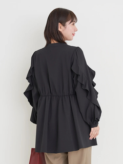 Re-J＆SUPURE(リジェイ＆スプル) |袖フリルチュニックブラウス