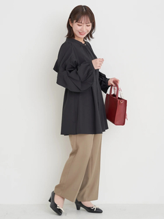 Re-J＆SUPURE(リジェイ＆スプル) |袖フリルチュニックブラウス