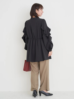 Re-J＆SUPURE(リジェイ＆スプル) |袖フリルチュニックブラウス