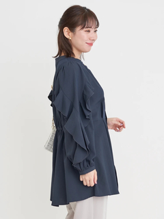 Re-J＆SUPURE(リジェイ＆スプル) |袖フリルチュニックブラウス