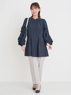 Re-J＆SUPURE(リジェイ＆スプル) |袖フリルチュニックブラウス