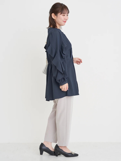 Re-J＆SUPURE(リジェイ＆スプル) |袖フリルチュニックブラウス