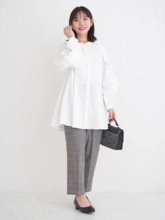 Re-J＆SUPURE(リジェイ＆スプル) |袖フリルチュニックブラウス