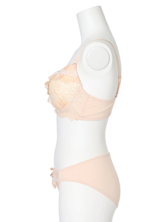 Re-J＆SUPURE(リジェイ＆スプル) |[D85-H95］レーシーフリルソフトワイヤーブラ＆ショーツ(モールドカップ)