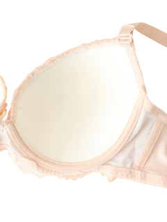 Re-J＆SUPURE(リジェイ＆スプル) |[D85-H95］レーシーフリルソフトワイヤーブラ＆ショーツ(モールドカップ)