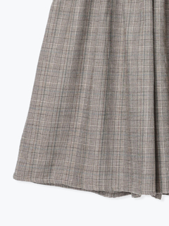 Re-J＆SUPURE(リジェイ＆スプル) |ベルト付きチェック柄タックワイドパンツ