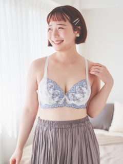 Re-J＆SUPURE(リジェイ＆スプル) |[D85-H95]Re-J&SUPUREオリジナル花刺繍チュールブラ＆ショーツ(バイリーンカップ)