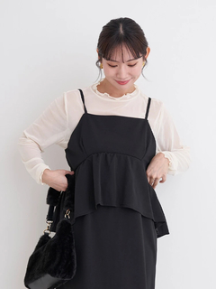 Re-J＆SUPURE(リジェイ＆スプル) |[SET]ビスチェドッキングジャンスカ×シアートップス（無地・ドット柄）