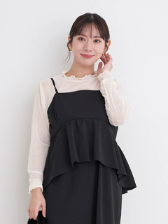 Re-J＆SUPURE(リジェイ＆スプル) |[SET]ビスチェドッキングジャンスカ×シアートップス（無地・ドット柄）