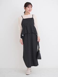 Re-J＆SUPURE(リジェイ＆スプル) |[SET]ビスチェドッキングジャンスカ×シアートップス（無地・ドット柄）