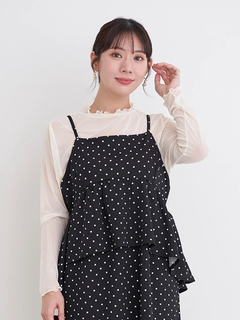 Re-J＆SUPURE(リジェイ＆スプル) |[SET]ビスチェドッキングジャンスカ×シアートップス（無地・ドット柄）