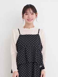 Re-J＆SUPURE(リジェイ＆スプル) |[SET]ビスチェドッキングジャンスカ×シアートップス（無地・ドット柄）