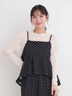 Re-J＆SUPURE(リジェイ＆スプル) |[SET]ビスチェドッキングジャンスカ×シアートップス（無地・ドット柄）