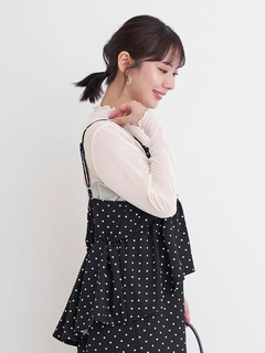 Re-J＆SUPURE(リジェイ＆スプル) |[SET]ビスチェドッキングジャンスカ×シアートップス（無地・ドット柄）