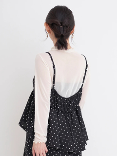 Re-J＆SUPURE(リジェイ＆スプル) |[SET]ビスチェドッキングジャンスカ×シアートップス（無地・ドット柄）