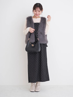 Re-J＆SUPURE(リジェイ＆スプル) |[SET]ビスチェドッキングジャンスカ×シアートップス（無地・ドット柄）