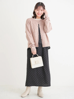 Re-J＆SUPURE(リジェイ＆スプル) |[SET]ビスチェドッキングジャンスカ×シアートップス（無地・ドット柄）