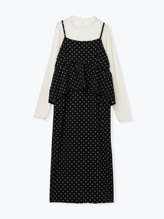 Re-J＆SUPURE(リジェイ＆スプル) |[SET]ビスチェドッキングジャンスカ×シアートップス（無地・ドット柄）