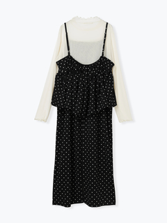 Re-J＆SUPURE(リジェイ＆スプル) |[SET]ビスチェドッキングジャンスカ×シアートップス（無地・ドット柄）