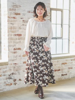 Re-J＆SUPURE(リジェイ＆スプル) |【WEB限定】花柄ドッキングワンピース