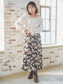 Re-J＆SUPURE(リジェイ＆スプル) |【WEB限定】花柄ドッキングワンピース