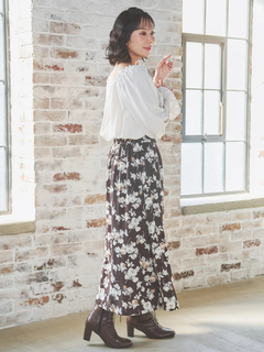 Re-J＆SUPURE(リジェイ＆スプル) |【WEB限定】花柄ドッキングワンピース