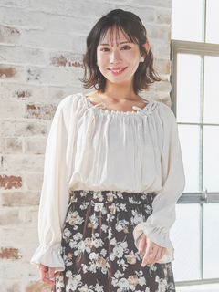 Re-J＆SUPURE(リジェイ＆スプル) |【WEB限定】花柄ドッキングワンピース