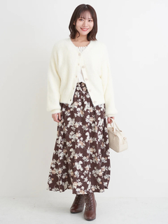 Re-J＆SUPURE(リジェイ＆スプル) |【WEB限定】花柄ドッキングワンピース