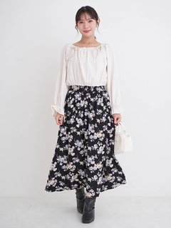 Re-J＆SUPURE(リジェイ＆スプル) |【WEB限定】花柄ドッキングワンピース