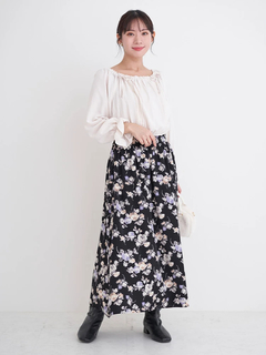 Re-J＆SUPURE(リジェイ＆スプル) |【WEB限定】花柄ドッキングワンピース