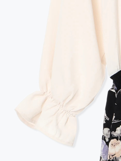 Re-J＆SUPURE(リジェイ＆スプル) |【WEB限定】花柄ドッキングワンピース