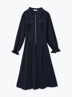 Re-J＆SUPURE(リジェイ＆スプル) |ポケットリボンハーフZIPワンピース