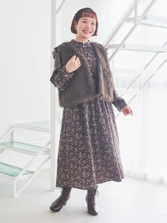 Re-J＆SUPURE(リジェイ＆スプル) |花柄フリルワンピース